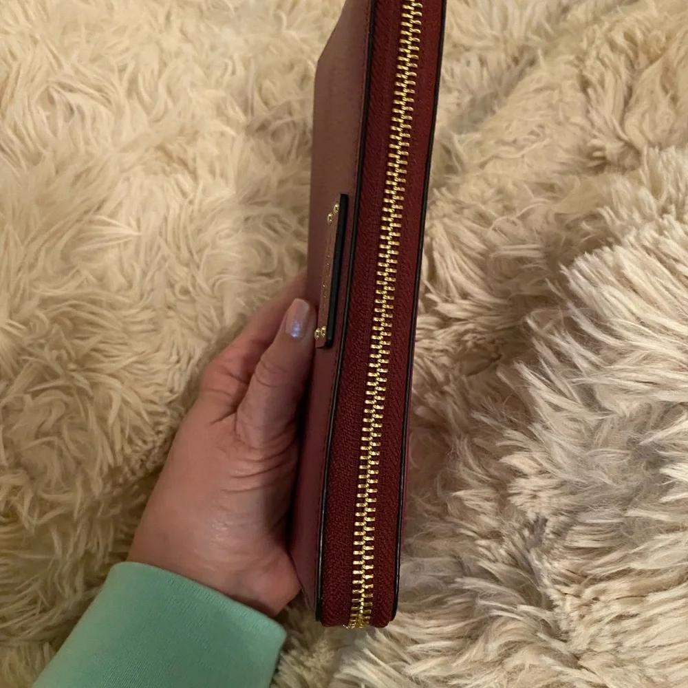 EUC! Kate Spade Deep Cranberry Red Wallet - Picture 6 of 13